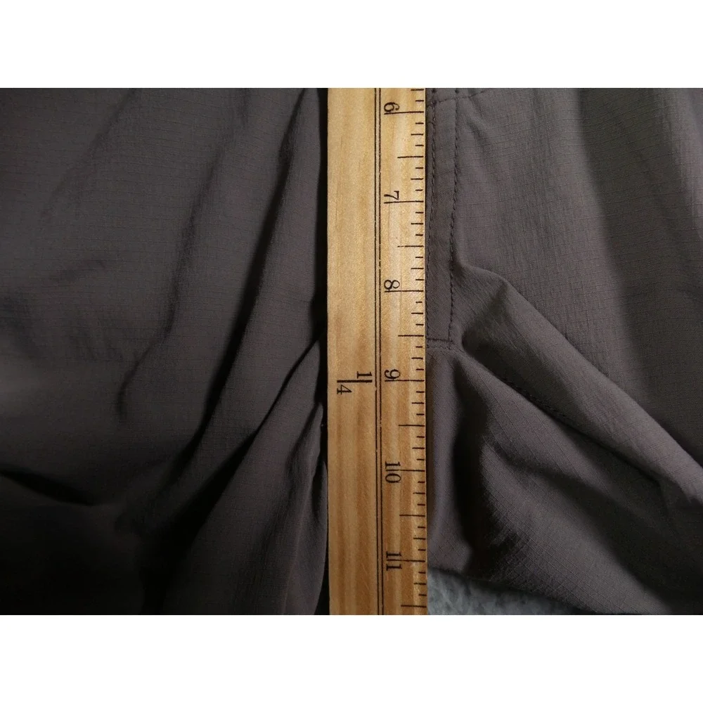 prAna Pants Womens Size 10 Gray Capri Stretch Ripstop Belted Outdoor Yoga‎